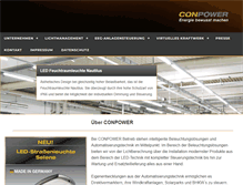 Tablet Screenshot of conpower.de